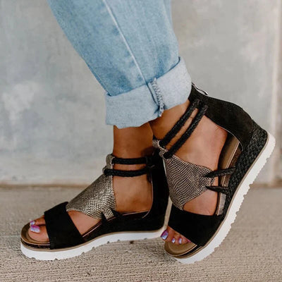 Hoge Sandalen met Open Teen