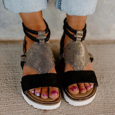 Hoge Sandalen met Open Teen