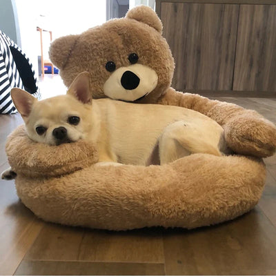 Teddy Beer Knuffel Bed  | Kattenbed/Hondenbed
