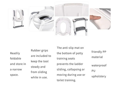 STEPUP™ | OPVOUWBARE TRAP KINDER TOILETBRIL TRAINER