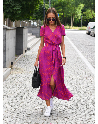 Amelia™ | Jurk met bloemenprint en korte mouwen