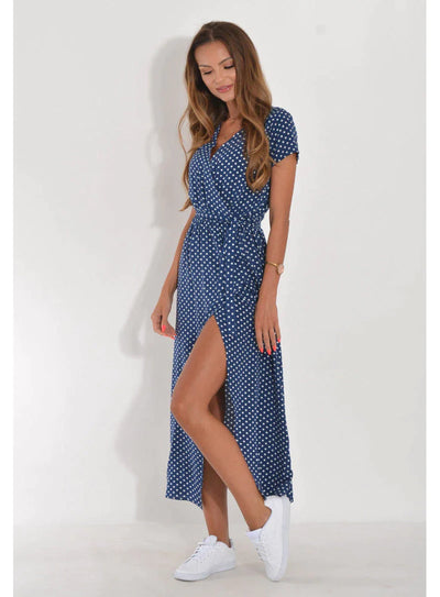 Amelia™ | Jurk met bloemenprint en korte mouwen