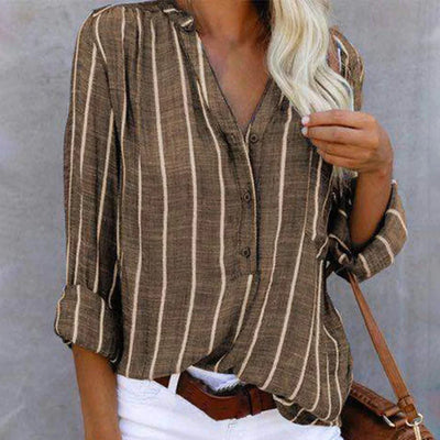 Olivia™ | Gestreepte lichte zomerblouse