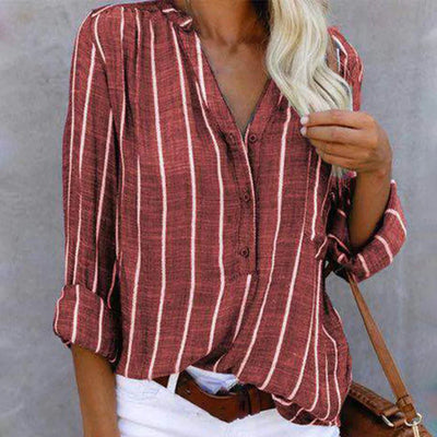 Olivia™ | Gestreepte lichte zomerblouse