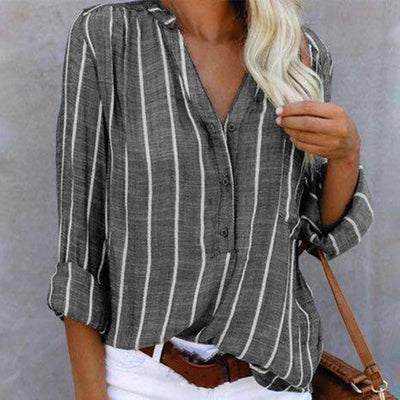 Olivia™ | Gestreepte lichte zomerblouse