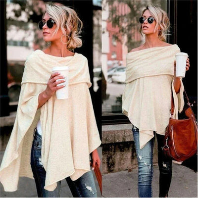 CARO | CASUAL TOP MET LANGE MOUWEN
