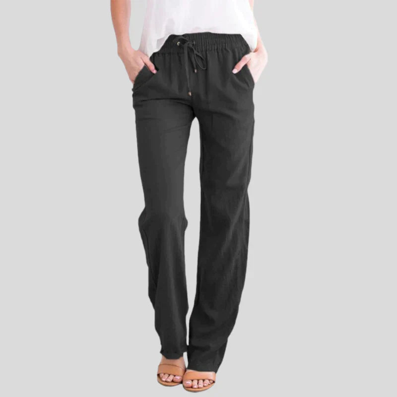 Mira™ | Comfortabele katoenen broek met elastische tailleband