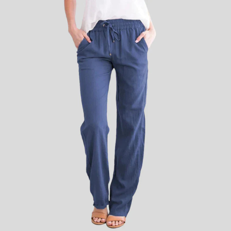 Mira™ | Comfortabele katoenen broek met elastische tailleband