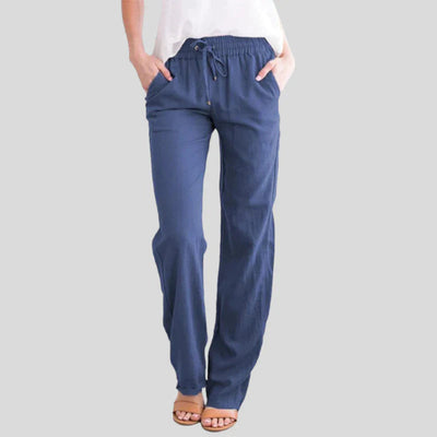 Mira™ | Comfortabele katoenen broek met elastische tailleband