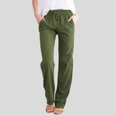 Mira™ | Comfortabele katoenen broek met elastische tailleband