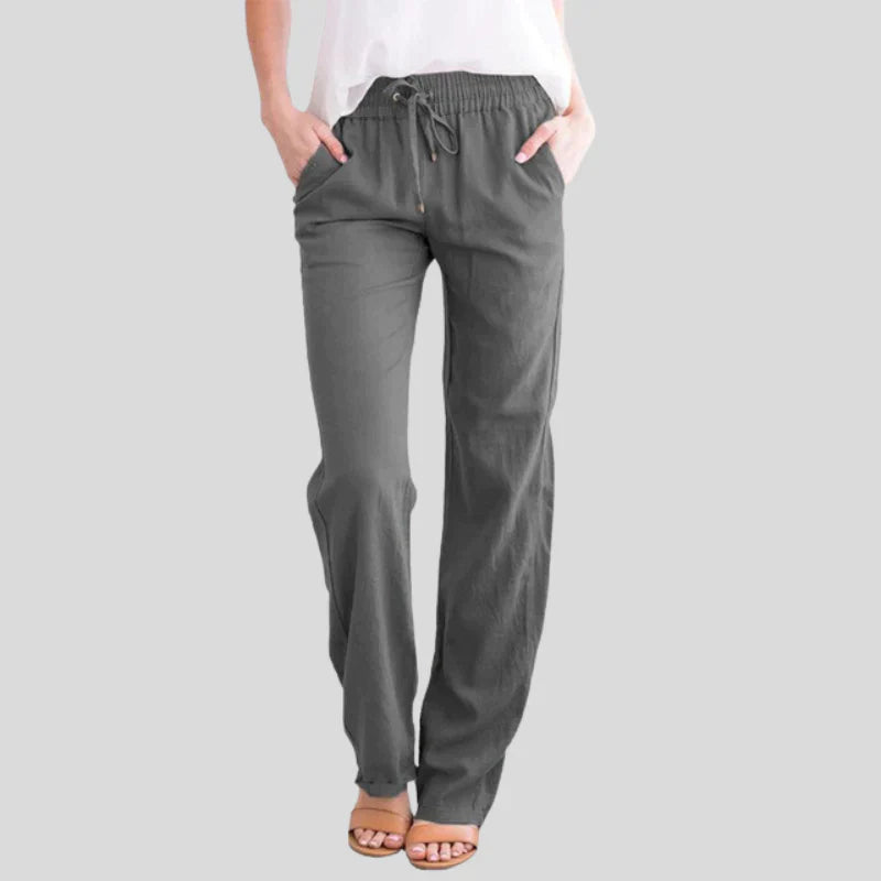 Mira™ | Comfortabele katoenen broek met elastische tailleband