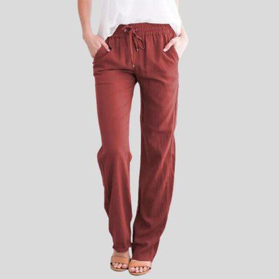 Mira™ | Comfortabele katoenen broek met elastische tailleband