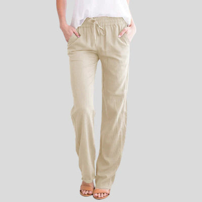 Mira™ | Comfortabele katoenen broek met elastische tailleband