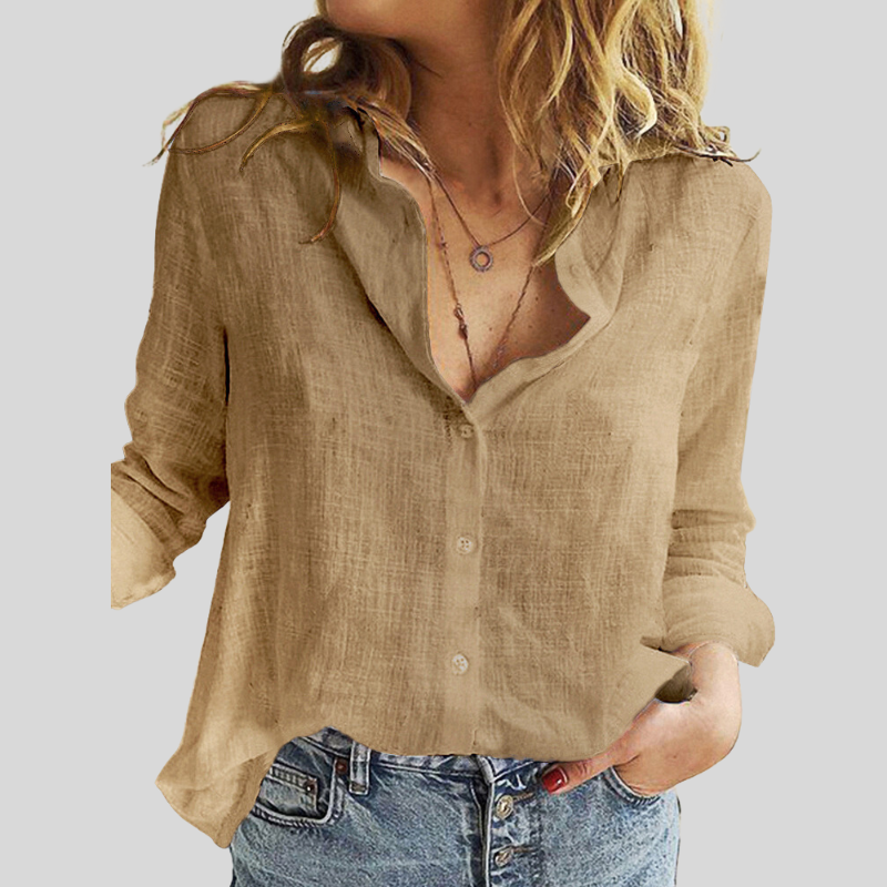 Cheyenne | linnen blouse met knoopsluiting