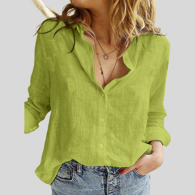 Cheyenne | linnen blouse met knoopsluiting