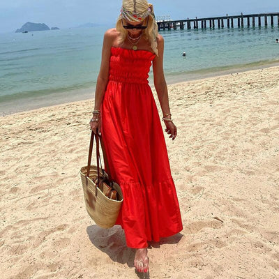Strapless, Mouwloze Zomerjurk
