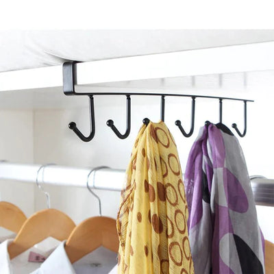 Hanger met 6 haken | Voor planken