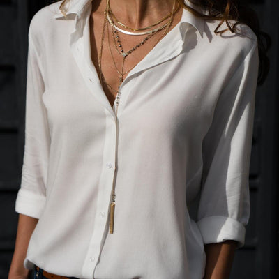 Vonni | Modieuze blouse met knoopsluiting