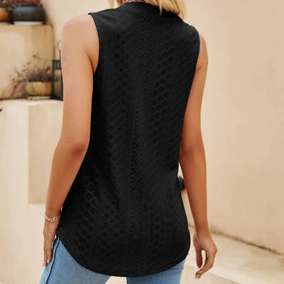 Milwa | Stijlvolle blouse met V-hals