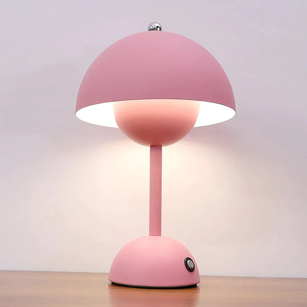 Draadloze paddenstoel lamp