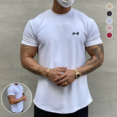 ELASTISCH KATOENEN T-SHIRT