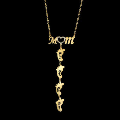 Mama's Love™ | Gepersonaliseerde Babyvoeten Ketting