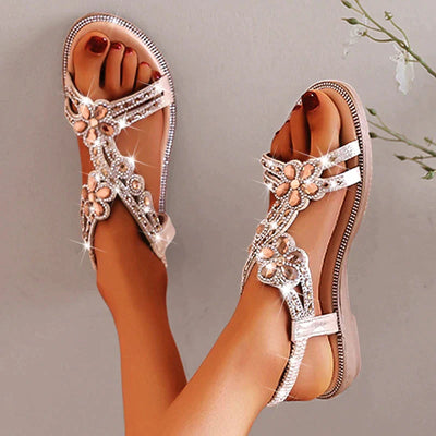 Luxe designer sandalen met strass