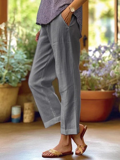 Linnen & Katoenen Losse Broek