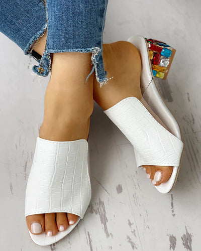 Sandalen met hoge hakken