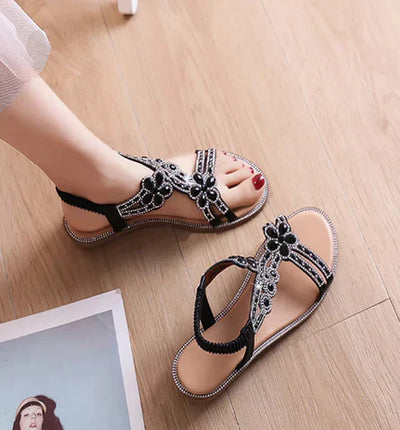 Luxe designer sandalen met strass