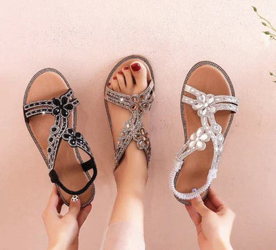 Luxe designer sandalen met strass