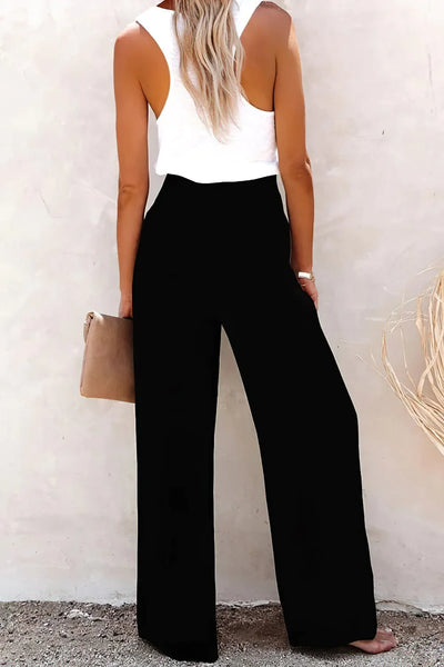 GILIAN™ | LINNEN BROEK MET HOGE TAILLE