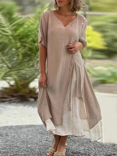 LAURA | VINTAGE V-HALS JURK
