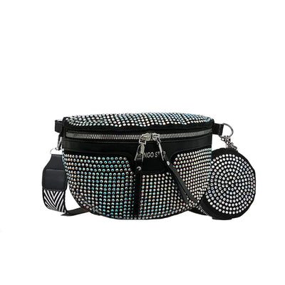 Strass schoudertas