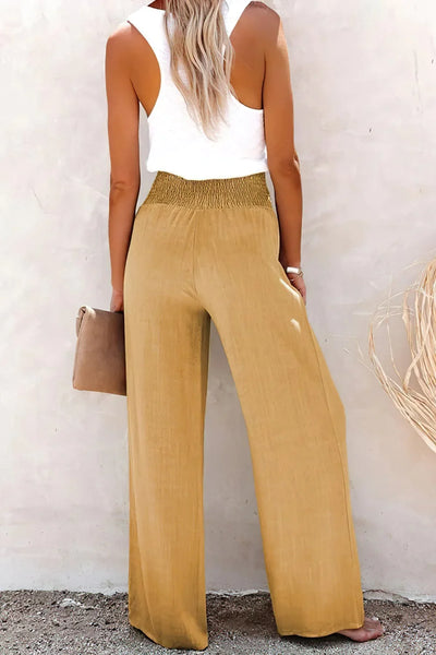 GILIAN™ | LINNEN BROEK MET HOGE TAILLE