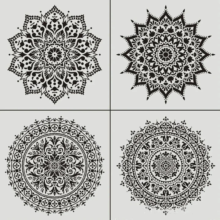 Yunani Decor | Mandala Stencil Muurkunst Set