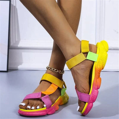 Regenboog sandalen