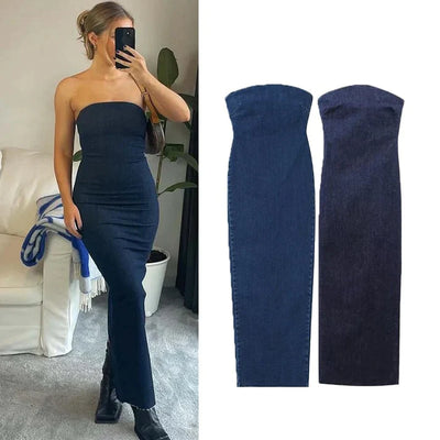 HANNA | Denim Jurk