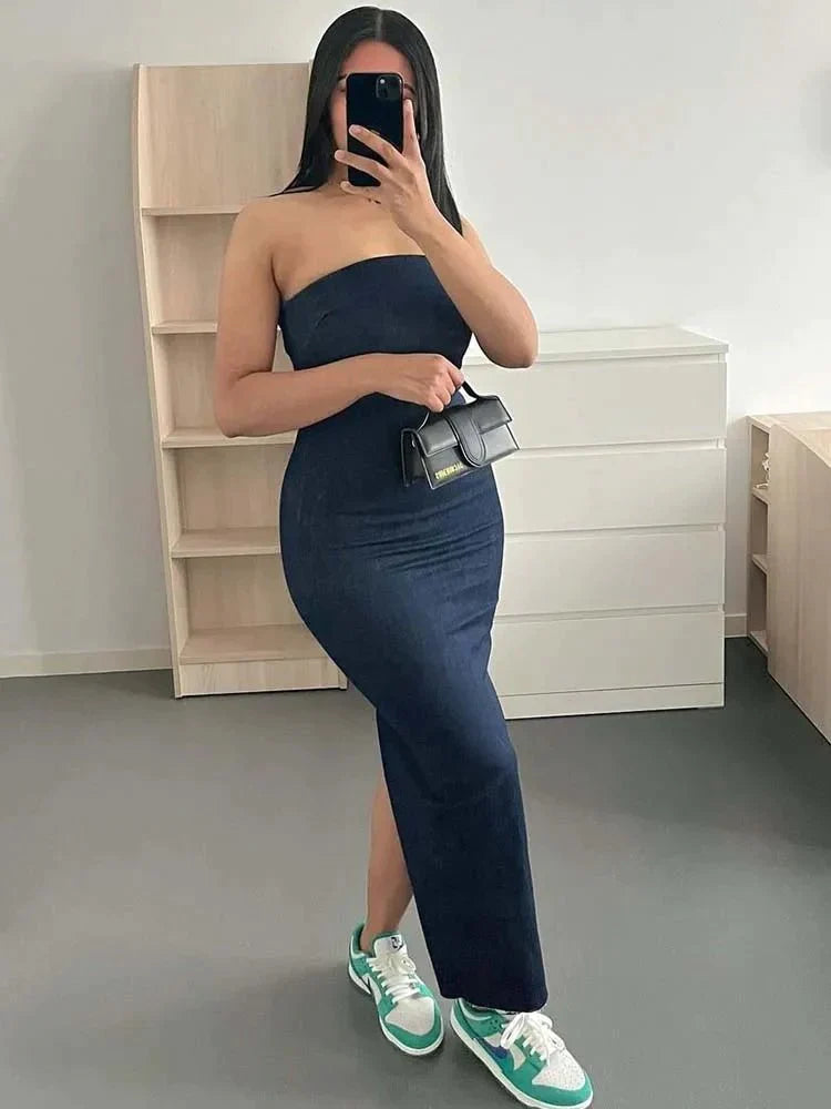 HANNA | Denim Jurk