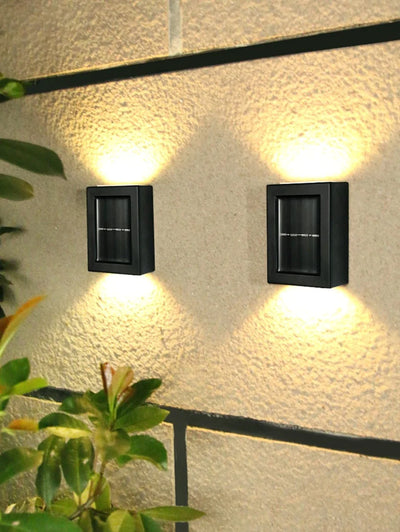 Draadloze LED solar wandlampen deluxe | creëer de perfecte sfeer in uw tuin!