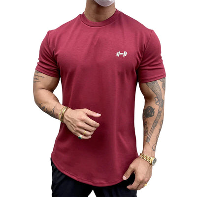 ELASTISCH KATOENEN T-SHIRT