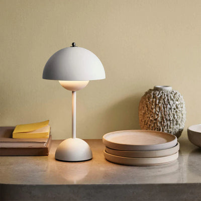 Draadloze paddenstoel lamp